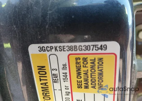 2011 Chevrolet Silverado 1500 Lt z USA, uszkodzony, nr VIN 3GCPKSE38BG307549